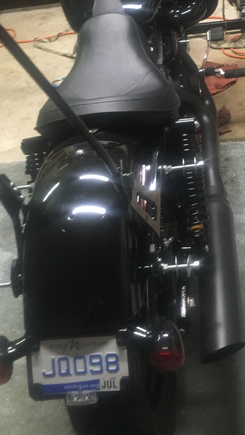 Bags off. I also use washers on each side of the bag cause my cheapo Viking bags are wasted, and it's too much of a pain in the ass to get them to warranty them.