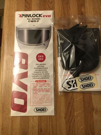 Pinlock shield & other accessories