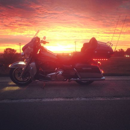 Sunrise on the way to work