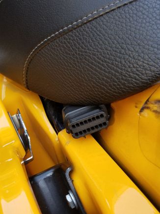 18 Pin plug with a cover on it. (Male Plug sealed from the inside  for fowl weather)