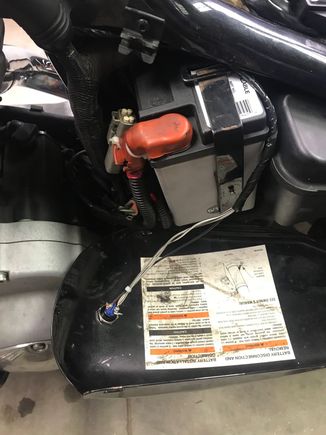 Worked out great using the battery box cover. 