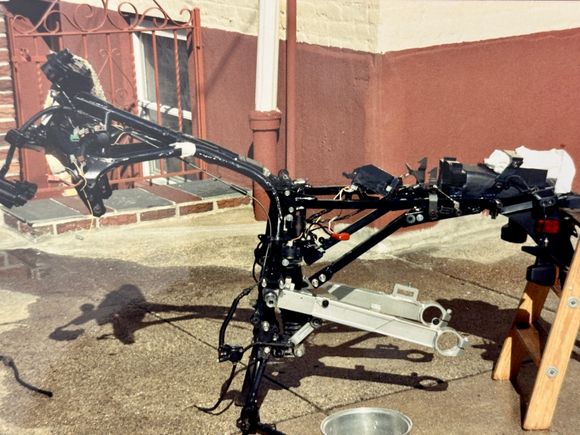 Naked frame getting a wipe-down…