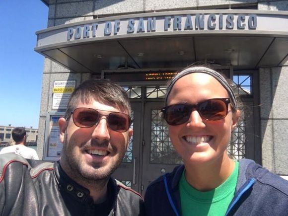 Why the whole trip was worth it. Just arriving in SanFran and seeing the sites of the city made all those hours/days of riding worth it!