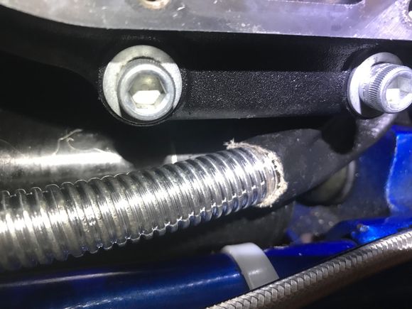 RAN IT RIGHT INSIDE, AGAIN WENT A SIZE SMALLER, GAMBLED ON THAT, WORKED OUT PERFECT...SO DAMM CLEAN!!!!