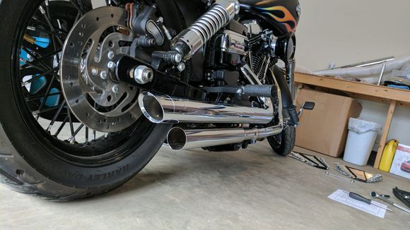 Was debating on installing the slash cut tips or not? I went with them.