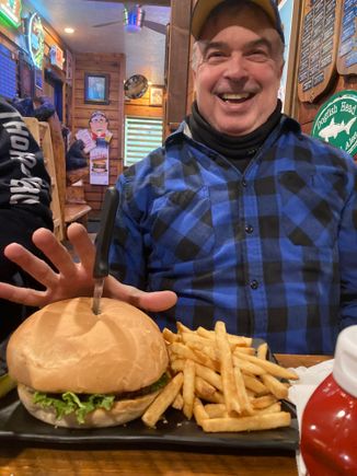 Before picture. 1 pound burger 