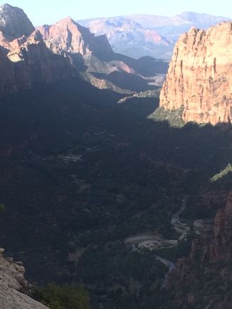 From the top of Angels Landing