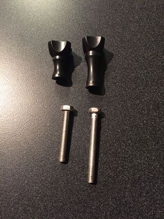 There are two different length screws and handles. To make this work I had to switch a long screw to a short handle. 