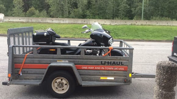 Three weeks later, I drove the truck from Canada to Utah. I don't like to trailer my motorcycle...
