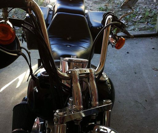 5" risers on my '10 FXSTC