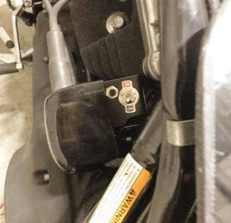 start button end kill switch relocation