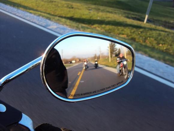 My girl in my sideview