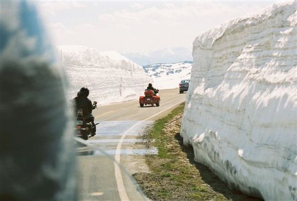 15ft Snow in the Beartooth Mountains in Montana in June 09.