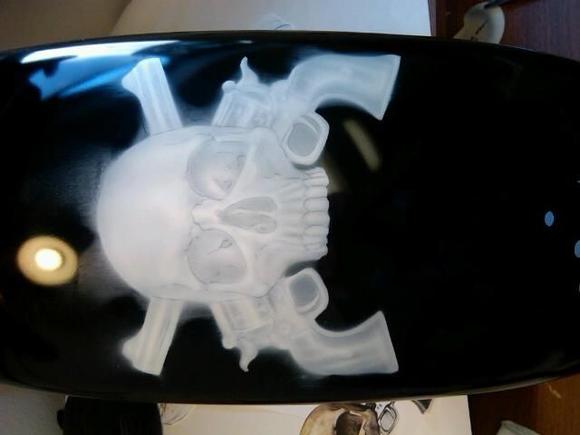 airbrush in progress