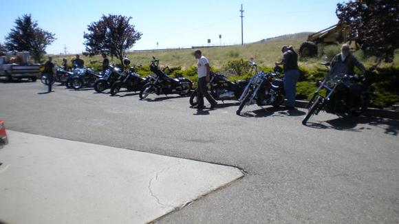 Gassing up and headin out for a ride.
