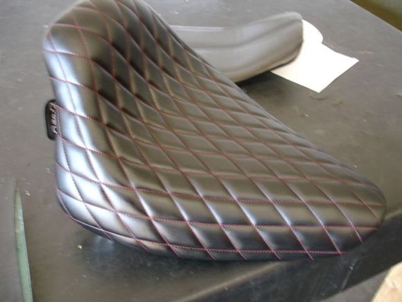 Diamond LoPro Solo Seat from C&amp;C Seats
http://www.sideroadcycles.com/AmericanMotorcycles/Seats/Motorcycle_Seats.html
