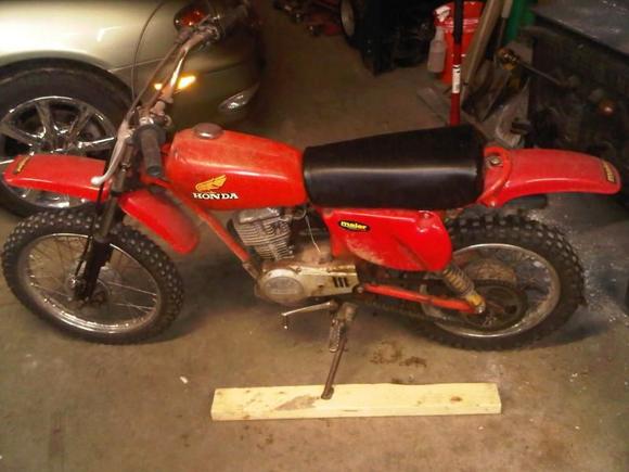 1977 XR75. My Dad would not buy me one of these when I was a kid. So I bought myself one after I grew up. I guess I showed him!