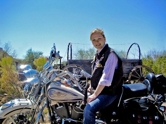 The lovely Kellster- Cave Creek ride, 2006