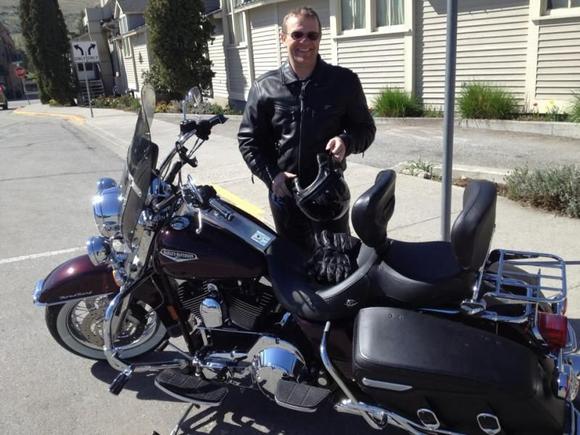 Had the honor of riding my Road King to Chelan, Washington today (w/o papiers). The best part, my bride of 30 years rode behind me. God Bless America and the freedom that she affords!