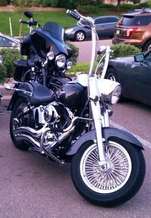 17" Carlini Pist apes and headlight nacelle