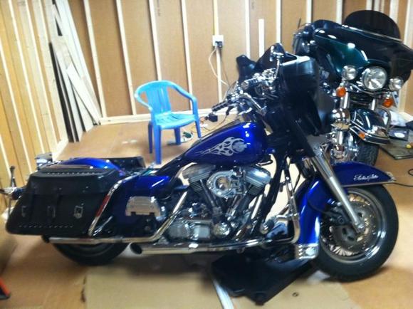 1997 FLHT -ANDREWS CAM - JIMS LIFTERS -  REWORKED CV CARB - CYCLE SHACK DRAG PIPES