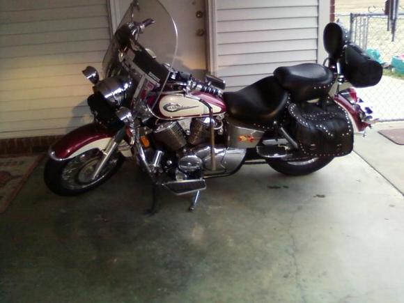 My first bike. 01 ace 750 spent a fortune on this one.