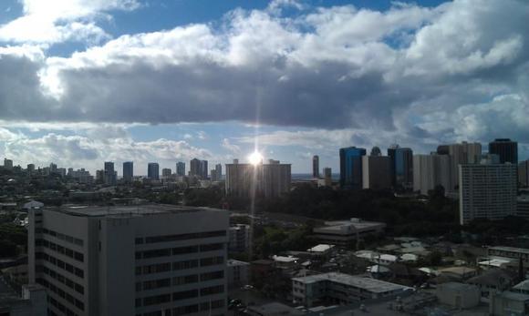 Looking over Honolulu