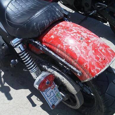 morning after a night at hot springs rally, mud, wiskey, and fender rides for other mud soaked ladies