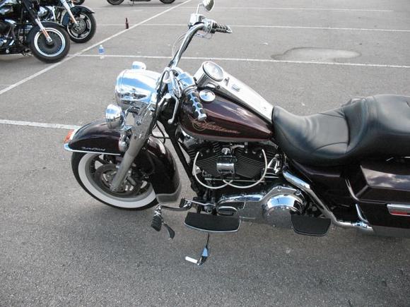 Relocated coil; used cowbell mount and a softail coil cover