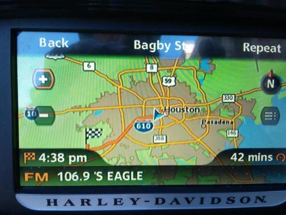 To Cancel Route Guidance manually from the Nav Screen. Use the Toggle Button on the right handle bar as your mouse... toggle to highlight the Icon on the bottom right of the screen... The Icon is 3 lines with dots after them... When highlighted it has a orange ring around it. To select push the toggle switch in like clicking a mouse... The next screen will have STOP at the top... Highlight that with the mouse/toggle button then push in/click the toggle button and it will stop the route guidance.