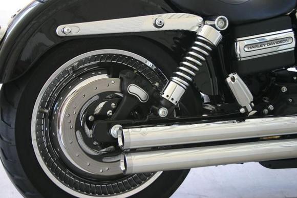 Cobra pipes, Solid HD Deuce rim, 180 tire