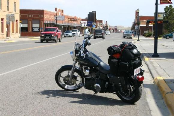 Downtown? Shelby, Montana.  12 bars in 2 blocks.
May 2008