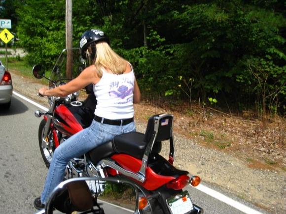 on the way to maine for her first long ride