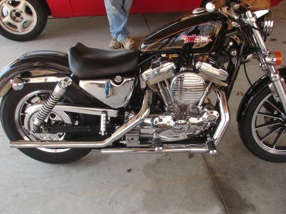 I polished and painted the front and back rim. Painted the inside of the rear sprocket.