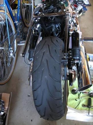 Reparing accident damage.  Wide Tire Kit info here:  http://hdforums.com/forum/4831716-post20.html