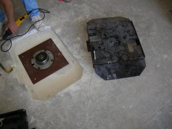 The lift is installed in the floor!