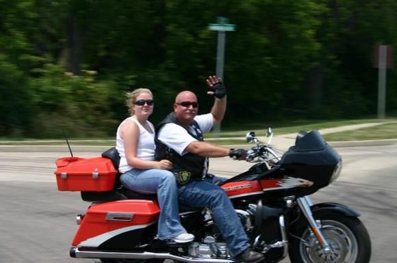 My daughter (Erin) and I on a run.