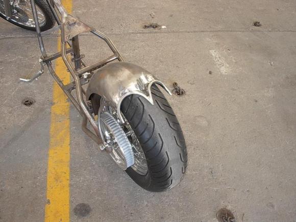 Cut up fender on my first custom build