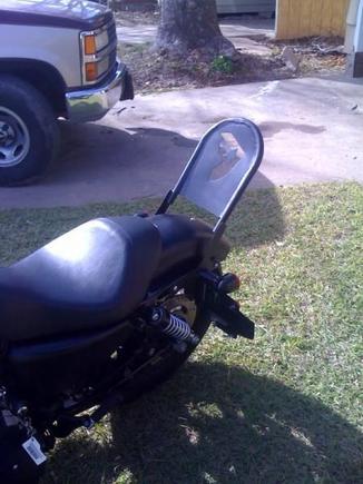 homemade sissy bar