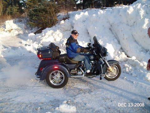 09' TG's first taste of snow. I rod her home from our dealer on Dec. 08, 2008. There wasn't any snow on the ground when I brought it home, but that evening a snow storm moved in.