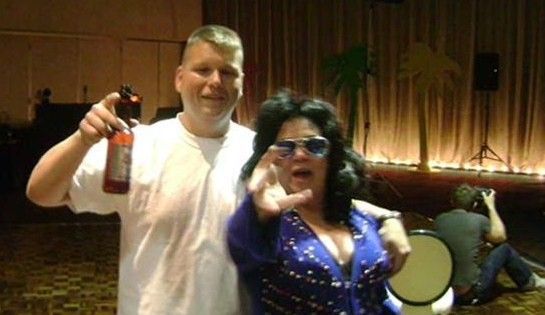In Vegas and found a female Elvis impersonator.