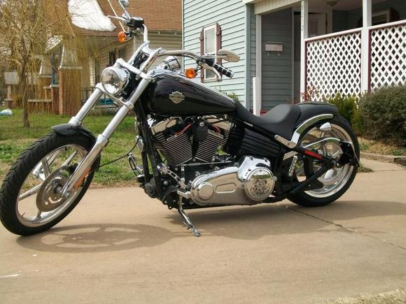 Lowered two inches, Progressive drop in springs, Progressive 422 chrome shocks, Heartland kit,