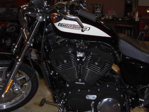 Harley Stock Engine Close Up Left Side