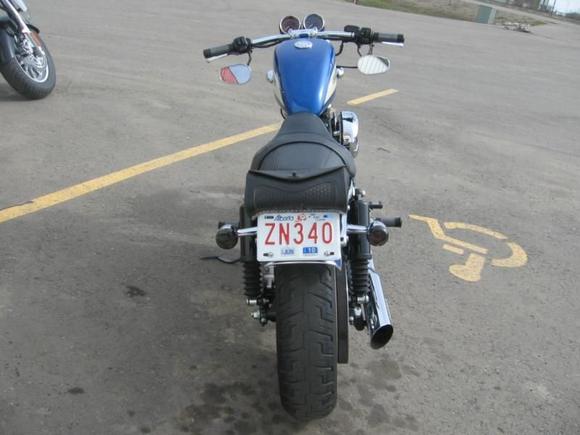 chopped fender with brake module &amp; LED brake light strip.