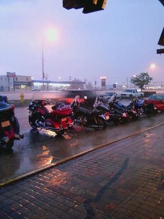 waiting out the rain