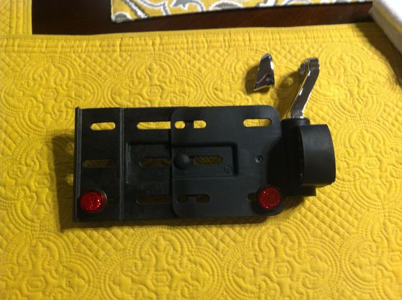 License Plate Bracket, cut wires 1/2" from  Led bulb