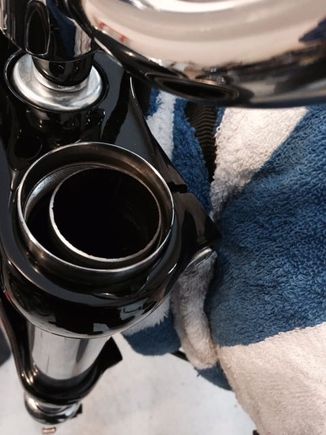 Forgot to put this one in.  View from up top before putting pre-load adjuster on.