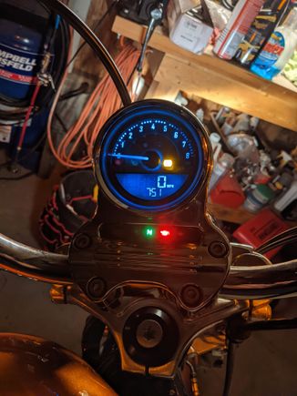 Nice modern upgrade. Did not do the fuel level sensor. 2.1 gal peanut tank, what's the point it's always low.