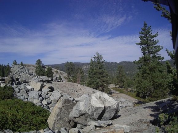 At the top of Wishon Dam