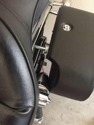 Even with the shock cut-out, I still needed long spacers.